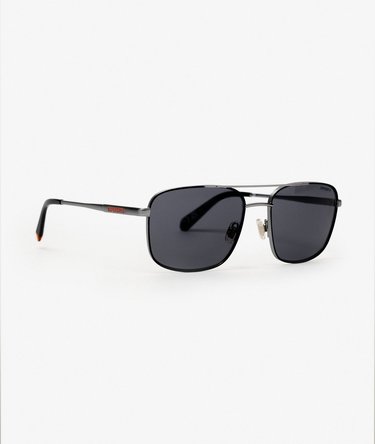 Square Metal Aviator Sunglasses Image 2