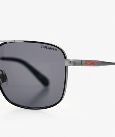 Square Metal Aviator Sunglasses Image 5