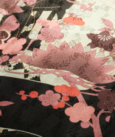 Robe courte en jacquard à col Mao Image 5