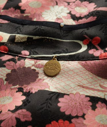 Jacquard-Oberteil mit Mandarinkragen Image 5