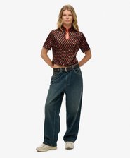 Mandarin Jacquard Top
