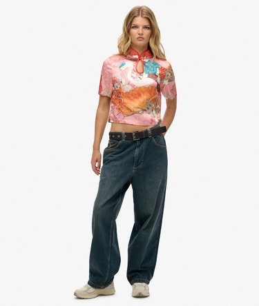 Mandarin Jacquard Top Image 2