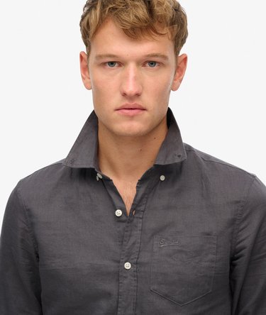 Cotton Linen Long Sleeve Shirt Image 3