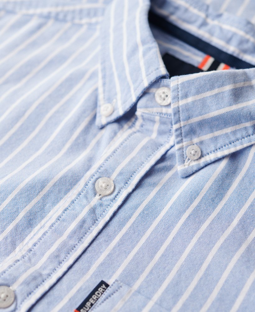 Dry Robe Puffer Oxford-Hemd mit regulärer Passform broker blau gestreift für Herren ...