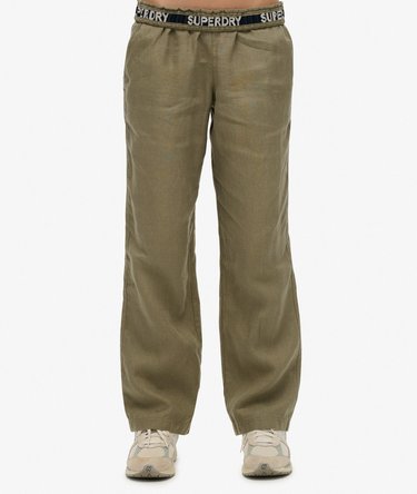 Linen Drawstring Pants Image 2