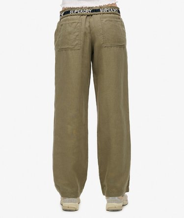 Linen Drawstring Pants Image 3