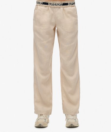 Linen Drawstring Pants Image 2