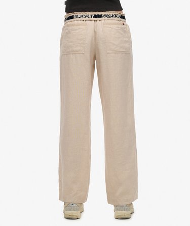 Linen Drawstring Pants Image 3