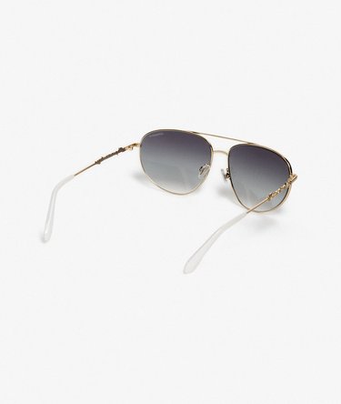 Gradient Lens Aviator Sunglasses Image 6