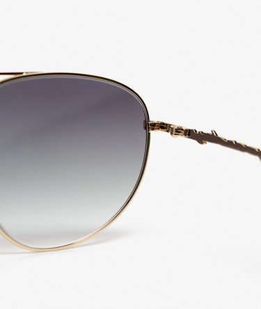 Gradient Lens Aviator Sunglasses Image 4