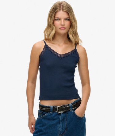 Essential Lace Trim Cami Top Image 1
