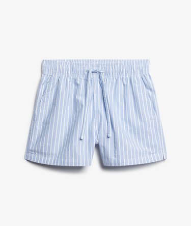 Elastisk shorts i økologisk bomull med striper Image 7