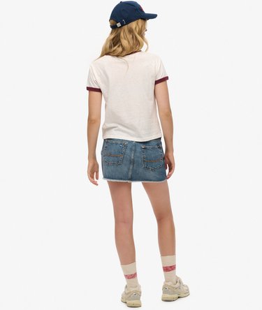 Denim Mini Skirt Image 5