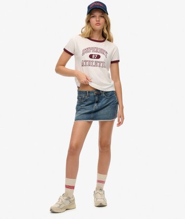 Denim Mini Skirt Image 1