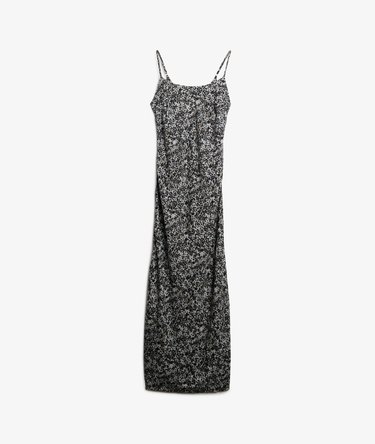 Maxi-slipdress met schuine snede Image 6