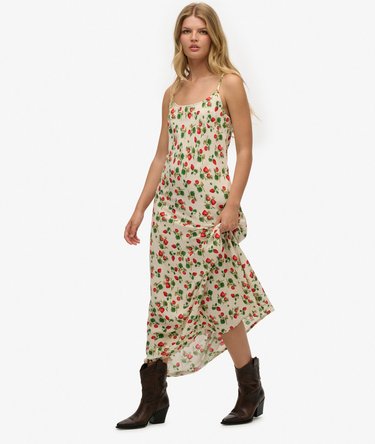 Bias Cut Maxi Slip Dress Image 4
