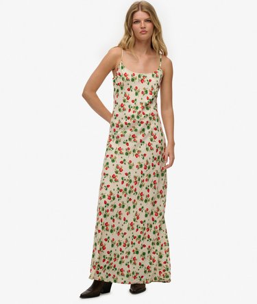 Bias Cut Maxi Slip Dress Image 1