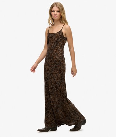 Bias Cut Maxi Slip Dress Image 3
