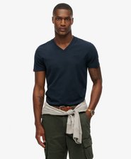 Organic Cotton Essential Logo V Neck T-Shirt