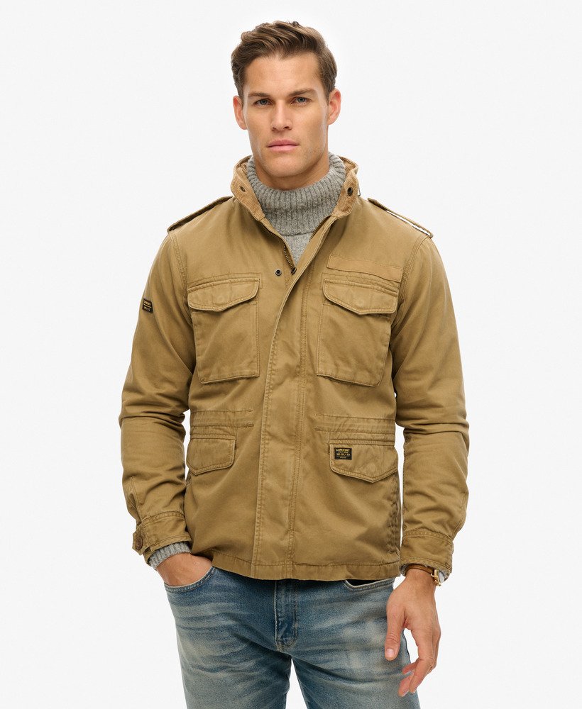 Veste Superdry Homme - Taille UK M, Couleur Verte, Occasion En Très Bon état