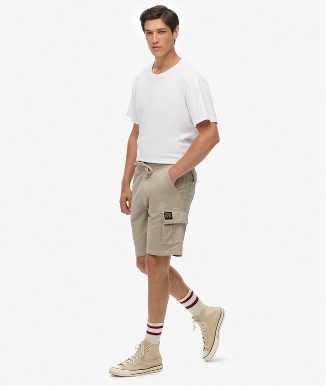 Contrast Stitch Cargo Shorts