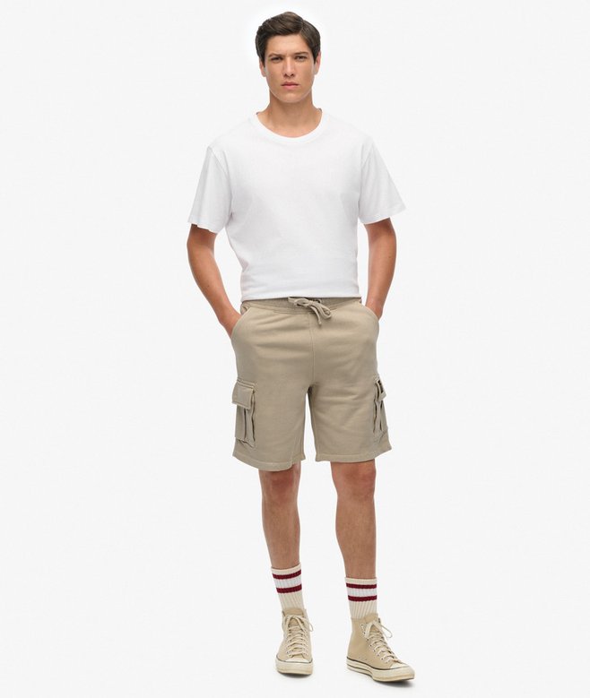 Contrast Stitch Cargo Shorts