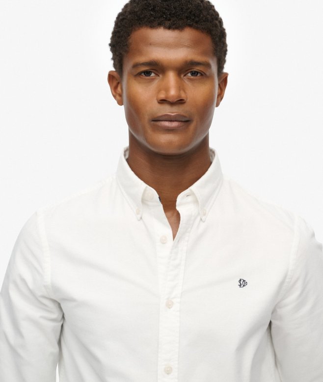 Chemise À Manches Longues Homme Studios Casual Linen SUPERDRY