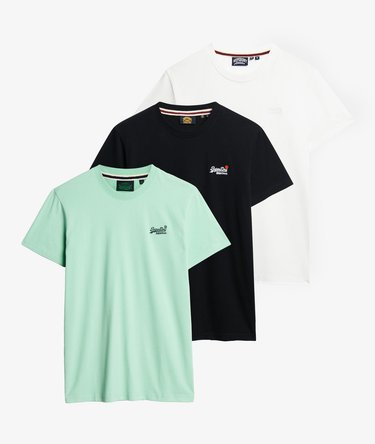 Organic Cotton Essential Logo T-Shirt Triple Pack Image 1