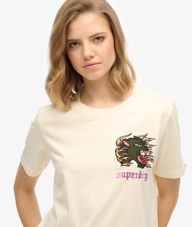 Old School Tattoo Relaxed T-Shirt Image 3