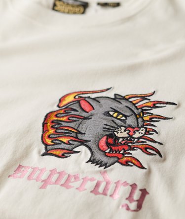 Old School Tattoo Relaxed T-Shirt Image 5