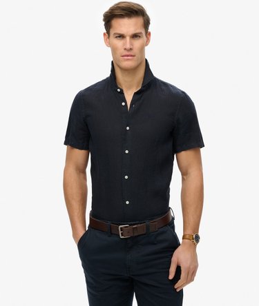 SD Embroidered Vacation Linen Shirt Image 1
