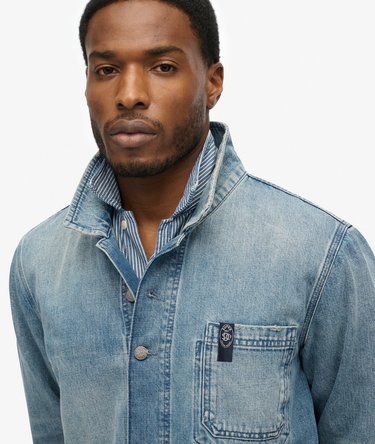The Merchant Store - Denim Workwear Jacket Image 3