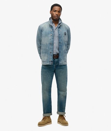 The Merchant Store - Denim Workwear Jacket Image 2