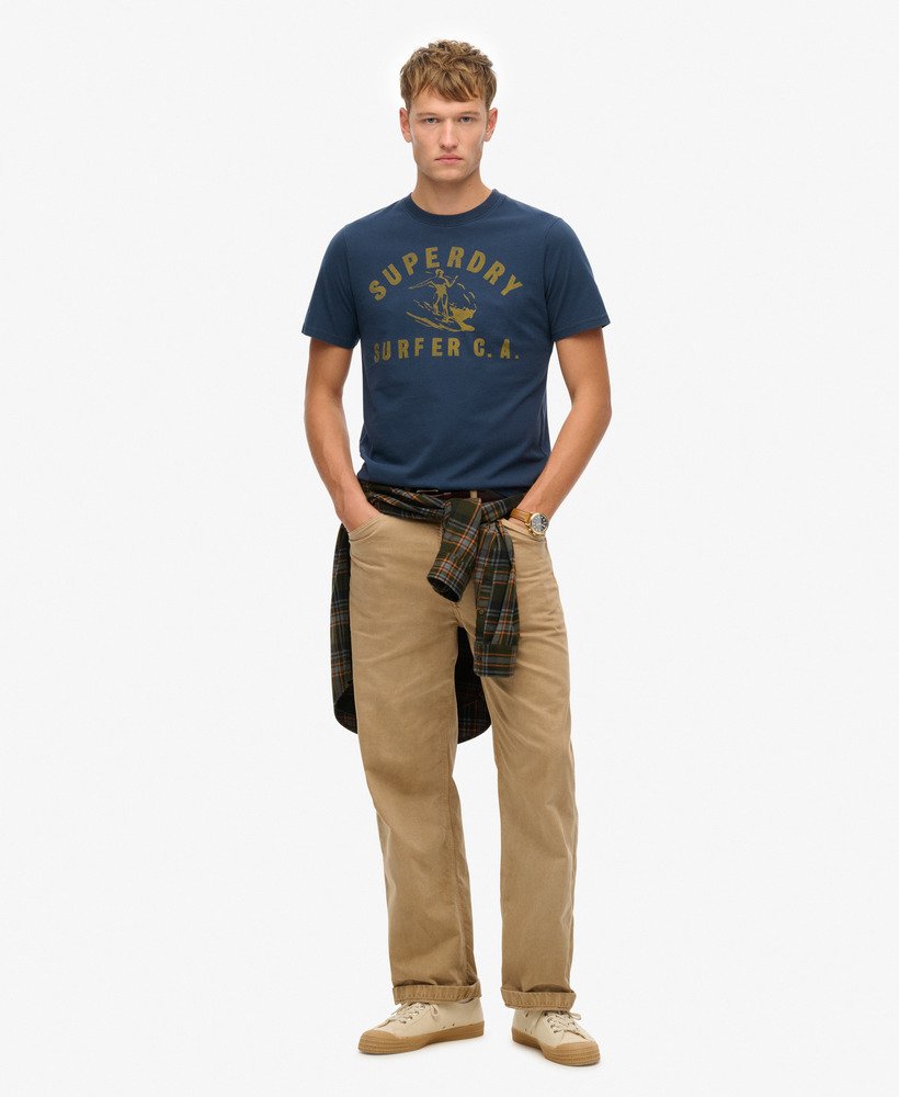 mens Lo-fi Outdoor Relaxed T-Shirt in NAUTICAL NAVY | Superdry US