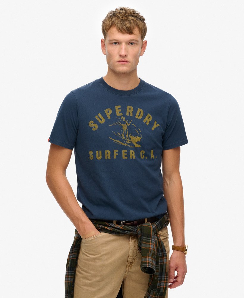 mens Lo-fi Outdoor Relaxed T-Shirt in NAUTICAL NAVY | Superdry US