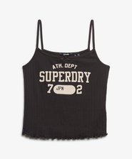 Athletic Essentials Graphic Pointelle Cami Top