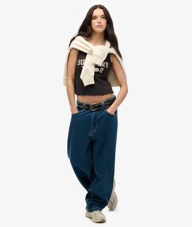Athletic Essentials Graphic Pointelle Cami Top Image 10