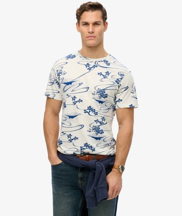Klassisches Essential T-Shirt mit Print Image 1