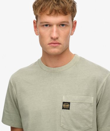 Contrast Stitch Pocket T-Shirt Image 3