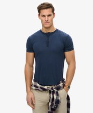 Slub Short Sleeve Jersey Grandad Top