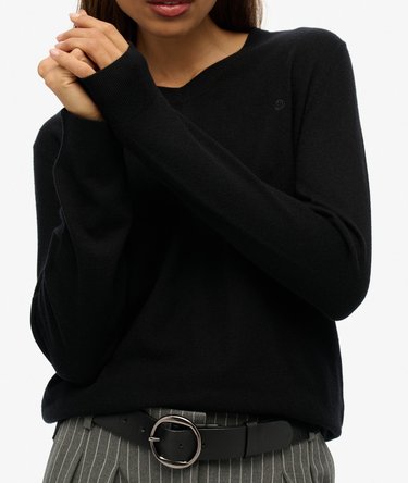 Classic V-Neck Jumper Image 2