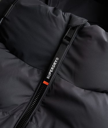 Hooded Sports Puffer Jacket Image 6