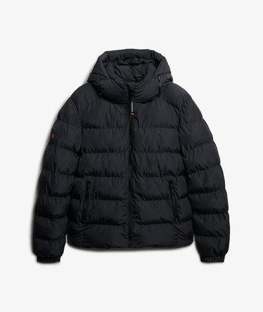 Hooded Sports Puffer Jacket Image 7