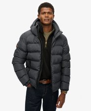 Hooded Sports Puffer Jacket