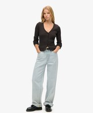 Essential Button Through Long Sleeve Top