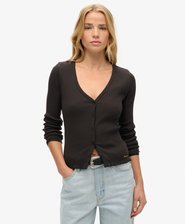 Essential Button Through Long Sleeve Top