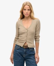 Essential Button Through Long Sleeve Top