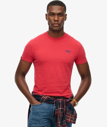 Essential T-shirt van biologisch katoen met logo Image 1
