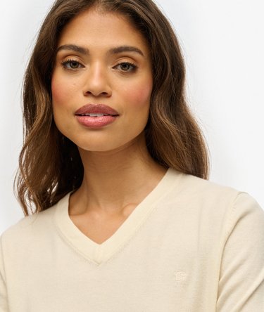 Classic V-Neck Jumper Image 4