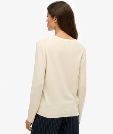 Classic V-Neck Jumper Image 5